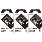 Resim Fujifilm Instax Mini Black Edition Film Seti 10 x 3'lü 