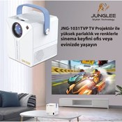 Resim JUNGLEE ANDROİD 4K ULTRA HD WİFİ PROJEKSİYON CİHAZI USB HDMİ TF CARD GİRİŞLİ DAHİLİ HOPARLÖR EKRAN YANSITMA 