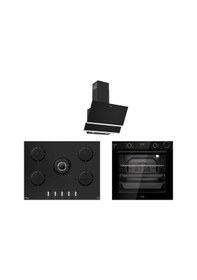 Resim Tommatech TAF6004BSP - TAO7001BG - TDE6001BG TT300 Siyah Ankastre Set 