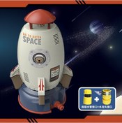 Resim Reedark Küçük Astronotlar İçin Uzay Roketi Şeklinde Dışarıda Döner Ve Su Sprinkler Oynatması - Dayanıklı Materyal, Kolay Kurulumlu 