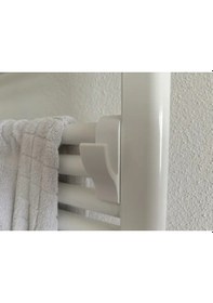 Resim 6 Adet Duşakabin Havlupan Petek Banyo Mutfak Kancalı Havlu Bornoz Askısı Beyaz 