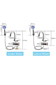 Resim Wevolt Elektrikli Ani Su Isıtıcı Musluk Termal Ani Su Isıtıcı Musluk .duş Setli (alttan Giriş) 