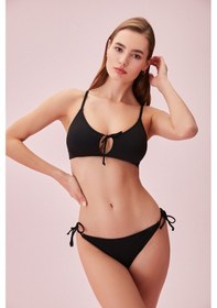Resim Suwen Bağcıklı Bralet Bikini Üst Sb24993012 Siyah 