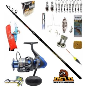 Resim Okuma Safina SNW-6000A Oslo North Star 360cm 50-150gr Profesyonel Surf Sazan Kıyı Olta Takımı Seti 