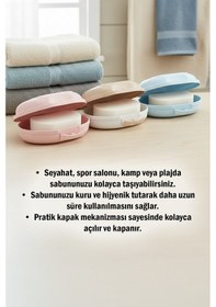 Resim Kapaklı Seyahat Sabunluk Taşınabilir Katı Sabun Kutusu Pratik Sabun Saklama Kabı Diğer 
