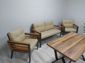 Resim Papatya Metal Bahçe Mobilyası Takımı(Bahçe,Balkon,Cafe,Ofis) - Sehpa 
