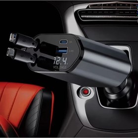 Resim Cordial Gri 4 İn 1 Hızlı Araba Şarj Cihazı 66w Usb Type C Pd Qc3 0 İphone 16 15 14 13 12 11 Android Uyumlu San Com 