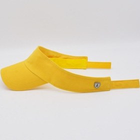 Resim Kadın Sarı Tenis Vizör Cap Yazlık Spor Plaj Şapkası - Sarı 