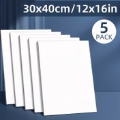 Resim 5 adet tuval, 20x30cm/8x12in, 20x15cm/8x6in boyutunda, Beyaz astarlı, Akrilik, Yağlı Boya ve Gouache Projeleri için, Profesyonel Sanatçılar, Öğrenciler & Yetişkinler için, Yüksek Kaliteli Malzemeden Üretilmiş - Tüm Sanat Materyalleri İçin Uygun - Farklı Gruplara Uygundur - 3mm Kalınlıkta, Mükemmel Sanat Malzemesi, Çizim Keyfini Tamamen Yaşayın 