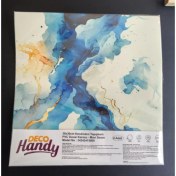 Resim BRC Desing Decohandy 30X30 cm Pvc Duvar Karosu 4'lü Paket - Mavi Desen 