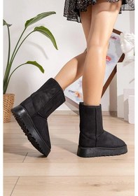Resim Hugg Kalın Taban İçi Yünlü Kısa Kadın Bot 001 