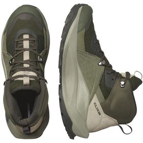 Resim Salomon L47697800 Elixir Mid Gtx Erkek Outdoor Ayakkabı Yeşil 