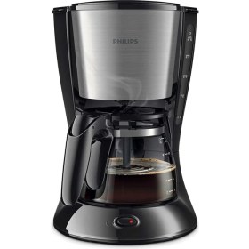 Resim Mena Rise HD7462/20 Kahve Makinesi, Cam Sürahi, 1.2l Kapasite, Yıkanabilir, 1000 W, Siyah, Metal 