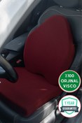 Resim Viscomina Visco Araç Yeni Nesil Bel Minderi Ve Visco Araç Kare Oturma Minderi 2'li Takım Bordo 