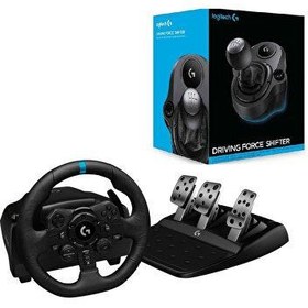 Resim Logitech G923 True Force Oyun Direksiyonu + G Shifter 