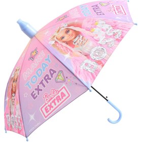 Resim TOYFEST Barbie Extra Boss PVC Koruma Kılıflı Çocuk Şemsiyesi - 3 - 12 Yaş Arası Çap : 85 cm 