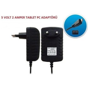 Resim Tablet Pc Adaptörü Şarj Aleti Micro Usb Uç 5V 2A 