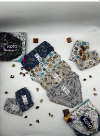 Resim Kota 1018 Erkek Çocuk Renkli Desenli Slip Külot 12 Adet 001 
