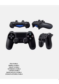 Resim Mey İthalat Titreşimli Kablosuz Oyun Kolu Ps4, Pc, Mobil, Tablet Ve Steam Uyumlu 