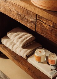 Resim Fine Cotton Bej Banyo Havlusu 140x70 CM 