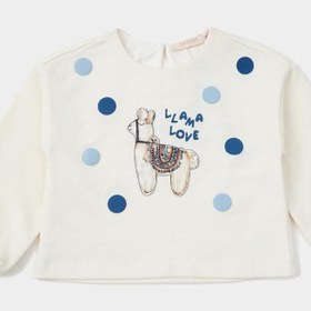 Resim GB Baby Bg Store Kız Bebek Ekru Sweatshirt 23pssbg2406 