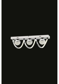 Resim Yakut Yemek Masası Üstü 3 Toplu Modern Plafonyer Led Avize Krom 