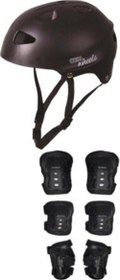 Resim Toprockstore Çocuk Kask Dizlik Dirseklik Seti 7 Parça Scooter Paten Kaykay Bisiklete Uygun 