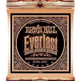 Resim Ernie Ball P02550 Everlast Akustik Gitar Teli (Extra Light) 