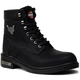 Resim Kocamanlar Unisex Kışlık Uzun Dayanıklı Kauçuk Taban Bot Outdoor Postal Bot Siyah 