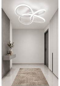 Resim Dora Led Plafonyer Avize Beyaz Işık 