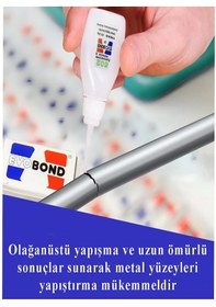 Resim 502 Japon Yapıştırıcı 3 Adet 20 Gr Hızlı Yapıştırıcı Evobond 502 Süper Yapıştırrıcı Orjinal Seramik Plastik Metal 