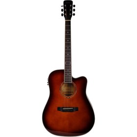 Resim Fenix DA220CE-SDB Elektro Akustik Gitar (Satin Dark Burst) 