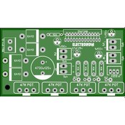 Resim 4X40 Watt 4 Kanal Amfi Ses Devre Kartı Yeşil 