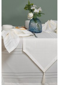 Resim Elart Dream Yemek Seti 12 Kişilik 26 Parça 150x220 Cm Krem Krem 