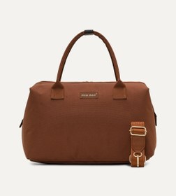 Resim Noven Kahverengi Gold Kumaş Bebek Çantası 