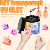 Resim DIY El Sanatları için Şeffaf Reçine - Şeffaf 3D Heykel ve Silikon Kalıp Projeleri için Kil Macunu Jel, Yaratıcı Sanat ve Tasarım için Dayanıklı & Kullanımı Kolay DIY Reçine 