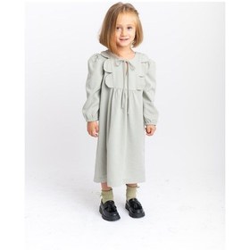 Resim Oliventhekid Bağcıklı Papatya Detaylı Kız Çocuk Elbise Mint Mint 