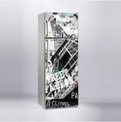 Resim Jasmin2020 Beyaz Paris Popart Buzdolabı Kaplama Etiketi Sticker 