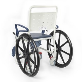 Resim Comfort Plus DM-8088B Banyo ve Tuvalet Sandalyesi (Lacivert) (6 Tekerlekli) - Turuncu 