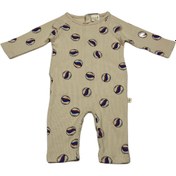 Resim Milk & Muffin Misket Desen Uzun Kollu Bebek Tulum 