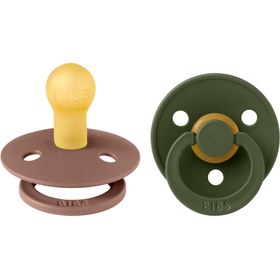 Resim Bibs Colour İkili Kauçuk Emzik-Woodchuck/Hunter Green 0-6 Ay 