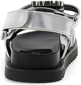 Resim Guess Logolu Cırt Cırtlı Sandalet FLJFBLLEL03 Bayan SANDALET FLJFBL LEL03 SILVE 