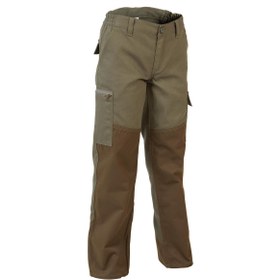 Resim Decathlon Solognac Çocuk Pantolonu - Avcılık ve Doğa Gözlemi - Yeşil / Kahverengi - Renfort 100 