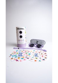 Resim 3-6 Yaş Çocuk Güneş Gözlüğü Purple Lila 