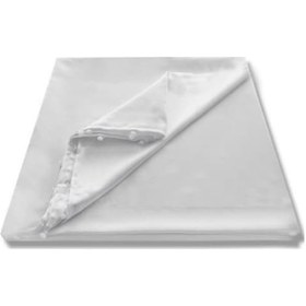 Resim Pf Güneşlik Perde Atlas Saten Beyaz ve Krem Renk 