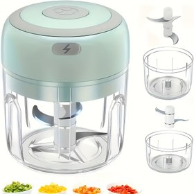 Resim 100/250ml Mini Elektrikli Sarımsak Doğrayıcı ve Et Öğütücü - USB Güçlü Lityum Pil, Dayanıklı Plastik Mutfak Aleti Sarımsak, Zencefil ve Daha Fazlası İçin, Kolay Saklama İçin Kompakt Tasarım, Mutfak Aleti | Modern Mutfak Aracı | Dayanıklı Plastik Gövde 