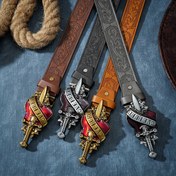 Resim 1 Adet BH Western Kovboy Y2K Punk Tarzı Oklu Kalp Tokalı Kemer - Kabartmalı, Kahverengi/Siyah/Gri Seçenekleri, Parti ve Günlük Kullanım İçin Unisex Moda Aksesuarı, İdeal Hediye Seçeneği, Detaylı Kabartma Kovboy Kemeri 