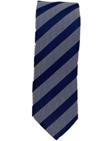 Resim Brianze 5 Cm Lacivert Çizgili Slim Kravat 