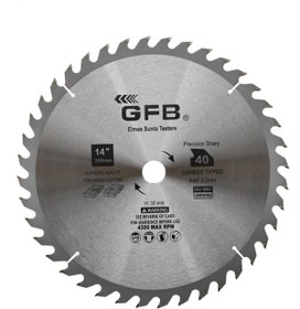 Resim GFB 350x3,2x30 Z40 Elmas Uçlu Ağaç Testeresi 