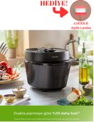 Resim Philips 5lt Hızlı Özel Pişirme Programı Tasarım Ödüllü Akıllı Düdüklü Tencere -Lambader Hediye! 